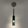 Wall Lamps 2023 Loft Copper Crystal Lamp Creative Glass Bottle Design Parlor Bedroom Bedside Studio Sconce Fixtures