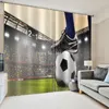 Gordijn 3D voetbalveldramen gordijnen voor woonkamer slaapkamer decor keuken sport thema blackout kinderen jongens cadeau