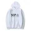 Sweats à capuche pour hommes Scp Foundation Hommes Mode Sweat Pull Sweat à capuche en coton Automne Hiver Noir Unisexe 4XL