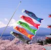 Cartoon viswindvlag kleurrijke Japanse stijl windsock karper mini koinobori geschenken vissen windstreamer home party decoraties inventaris groothandel sn579