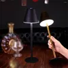 Table Lamps Metal Nordic Style Wrought Iron Lamp Touch Dimming Eye Protective Bar Living Room Bedroom Wireless Atmosphere Led Light