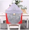 Noël vieil homme rouge gris chaise ensemble nordique intérieur décoratif fournitures festif décoration outils RRD20