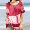 Dames t shirts dames zomer mode top elegante koude schouderblouse casual chiffon lange mouw schotel