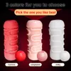 Beauty Items Male Masturbator for Men sexy Toys Soft Real Silicone Vagina Vacuum Pocket Double Blowjob Masturbation Cup Couple