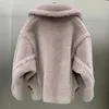 Yüksek Sürüm Kadın Yün Palto Kış Sıcak Ceketleri Max Tasarımcı Ceket Kadın Yün Trençkotları Moda Kısa Windbreaker 0088