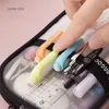 1pcs Transparent Mesh Pencil Case Pen Bag High Quality Ice Cream Color Storage Pouch Organizer for Stationery School RRC611