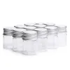 Glass Bottle with Aluminium Lids Small Mini Glasses Jars Mini Vials Metal Caps Top Sample Message Bottles