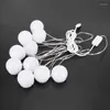 Chandelier Crystal LED Mirror Lights 10 Bulbs Stick On Type USB Plug In Makeup Light For Bathroom Wall Lampen
