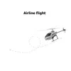 A8 2.4 جيجا هرتز RC Helicopter 6 Channel Pro Aircraft Simulators مجداف واحد بدون هدية Ailerons Aircote Boy Gift