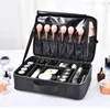 Косметические сумки Женщины путешествия Batch Beauty Makeup Suitcase Make Up Case Professional Costecian 3 уровни