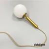 Lampada a sospensione moderna lussuosa sfera di vetro in vetro in vetro in vetro Appedimenti a led per le lampadario per la decorazione della camera da letto per la sala da pranzo LRS023