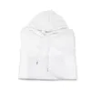 US Warehouse Sublimation Capesta en blanco sudadera con capucha blanca para mujeres Camisas de manga larga para hombres
