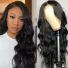 13x4 Body Wave Spets Front Wig Human Hair 13x6 Stängning Frontal PRECLECKED med Baby Glueless