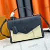 Fransız kadın mylockme zarf messenger çantaları üst sap totes çok pochette crossbody omuz deri kayış dönüş kilit tasarımcısı akademik çanta m54846 m54849