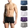 Mutande Boxer solido e comodo da uomo Taglia grande Intimo Elastico Colore Vita Slip Uomo