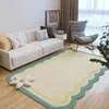 Carpets Special-shaped Carpet Living Room Decoration Home Thickened Fluff Bedroom Bay Window Pad Flower Lovely Girl Floor Mats