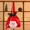 Christmas Decorations Gift Bag Women Creative Hi Applique Tote Candy Fabric Red Home Decoration