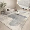 Tapis modernes pour le salon abstrait grand espace tapis moelleux de chambre ￠ coucher d￩cor de chambre de chevet gris gris ￩paissis tapis salon