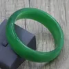 Bangle Apdgg Natural Wide Green Cat Eye Real Gems Stone Smooth Circle Bracelet For Girl Women Lady2445760