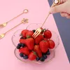 Ensembles de vaisselle en acier inoxydable, pendentif étoile, fourchette cuillère vaisselle pour enfants dessin animé Dessert cadeau ensemble de fruits