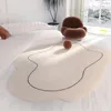 Tappeti Francese Crema Peluche Ispessito Tappeto Soggiorno Irregolare Beige Soffici Tappeti Decorazione Camera da letto Tappeto Tappetino antiscivolo