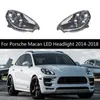 Phares de voiture Assemblage Dynamique Streamer Clignotant Voyant Pour Porsche Macan Phare LED Feux de jour Lampe Avant