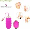 Articles de beauté 10 vitesses USB rechargeables mini desgin télécommande sans fil puissant silicone étanche petit masseur maison personnelle personnelle personnelle