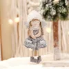 Kerstdecoraties Crafts Plush Angel Girl Doll Toys Hangende ornamenten Navidad Noel Xmas Jaar 2022