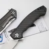 0452CF Coltello pieghevole Flipper S335vn Lama satinata in fibra di carbonio con coltelli tascabili con cuscinetto a sfera in lega di titanio TC4