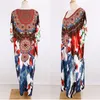 Kvinnors badkläder utskrifter baddräkt omslag plus storlek boho stil kvinnor pareo strand tunika kaftan klänning feminino