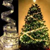 Kerstdecoraties decoratie led lintlichten boom ornamenten diy kanten bogen string navidad home decors jaar #w3