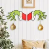 Décorations de Noël Porte en bois Panneau suspendu Décoration pour la maison Mur Art Ornement Pendentif