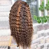 Hot Lace Wigs Mstoxic Deep Wave Front 180% Densité t Partie Cheveux Humains 4/27 Brésilien Frontal 13x1 221216
