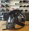 Casques Moto Marque Moto Mirror Sliver Casque Chrome Casco Capacete 3/4 Open Face Vintage Motocross S - Xxl