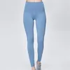 Aktywne spodnie Yoga Slim Leggingi Kobiety Solidny kolor fitness trening nogi Elastyczne Ultra wysokiej talii Ołówki Leggins Sport
