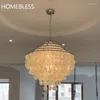 Lampy wiszącej skorupa żyrandol dekoracja salonu sypialnia sztuka kreatywna projektant lampy restauracja nordic styl
