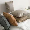 Kudde pu l￤der t￤cke soffa t￤cker 45x45/30x50 dekorativt kast fall hem eldekor fast f￤rg