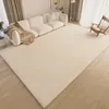 Carpets Nordic Cream Color Thickened Carpet Living Room Decoration Home Large Area Rugs For Bedroom Sofa Bedside Simple Floor Mat