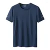 Men's T Shirts High Quality 2022 Fashion Mens Casual Short Sleeve T-shirt Solid Cotton Tee Shirt Summer Clothing