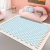 Carpets Simple Checkerboard Lattice Rugs And For Home Living Room Decoration Teenager Bedroom Decor Carpet Coffee Table Area Rug