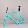 Carbon Fiber Fixed Gear Bicycle Frame Track Bike Frame TR013 BSA Bottom Bracket With Brake Holes Custom Painted PT319C