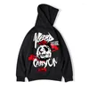 Męskie bluzy z kapturem Hip Hop Streetwear Harajuku nadruk Bluza 2022 Winter Pullover Panda Style Casual