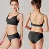 Yoga Outfit Fashion Seamless Bra Set Women Panties Wireless Bras Underwear Basic Crop Tops Camisole Tank Briefs Intimate Lingerie Suit