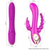 Skönhetsartiklar kraftfulla dildo vibrator g-spot massager klitoris vagina anal stimulator kvinnlig masturbator trippel vibration sexiga leksaker för kvinnor