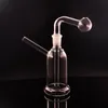 14mm Joint Glass Oil Burner Bong Smoking Pipes Thick Ash Catcher Hookah Recycler Water Bongs for Smoking Tools with Downsten Oil Burner Pipe 2pcs