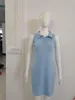 Vestidos casuales de primavera y verano para mujer Est moda Color sólido chaleco vestido sin mangas con cuello en V Sexy corto de talla grande ropa para mujer