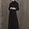 Etniska kläder 2022 Muslim Hui Nationalitet Lång kjol Fashion Single Layer är inte transparent solsken Robe Abaya Turkiet