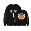 2D20 HO capacías para hombres Anime Haikyuu Sweatshirts Hombre Mujer unisex High School Club de voleibol Sampanocraal Harajuku Pílamo Harajuku