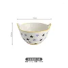 Ensembles de vaisselle Bols de petit déjeuner Assiettes binaurales Bol et assiette de style nordique Couverts pour une personne Produits ménagers Creative Star Tray