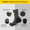 Sports Socks 1 Pair Heated Upgrade Electric Women Men Sport Boot Feet Warmer Stocking Rechargable Battery Warm